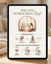 Load image into Gallery viewer, Free 1-Day Homeschool Reset (FREE INSTANT DOWNLOAD)
