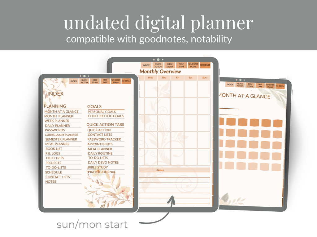 Busy Like Martha, Anchored Like Mary™ Homeschool Planner